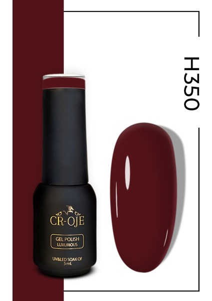 Kalıcı Oje H350 - Bordo Kahverengi (5 ML)