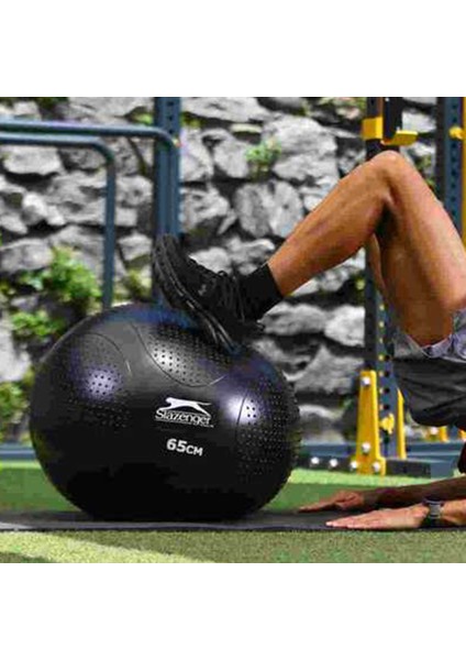 55 cm Anti-Burst Gymball (Pompa Dahil) Unisex Pilates Topu Sarı