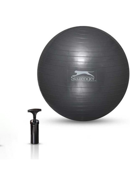 Gymball 55 cm (Pompa Dahildir) Unisex Pilates Topu Gri