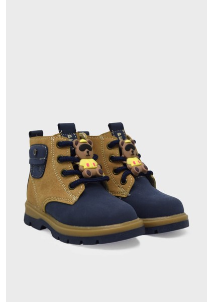 P-1792 Lacivert / Sarı Unısex Çocuk Cat Stıll Bot fiyatları