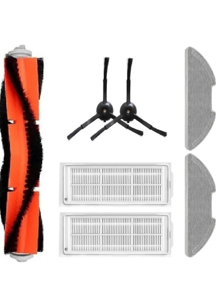 Xiaomi Mop 2 Lite (Mjstl) Mop 2 Pro (MJST1SHW) Uyumlu Fırça Hepa Filtre Mop Paspas Seti-7 Parça