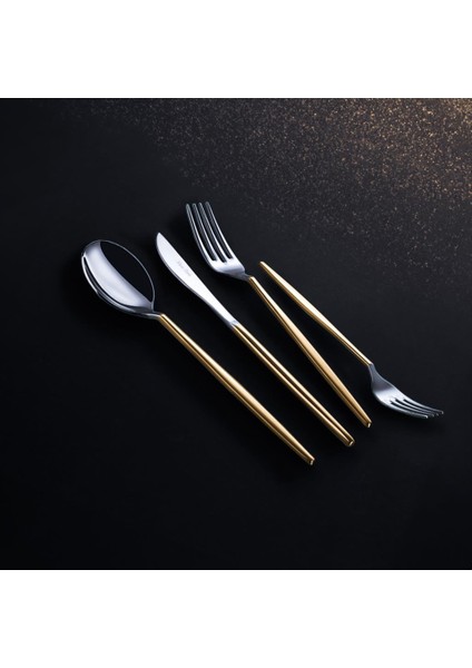 Castor Gold 12 Kişilik 84 Parça Çatal Kaşık Bıçak Takımı PA1008