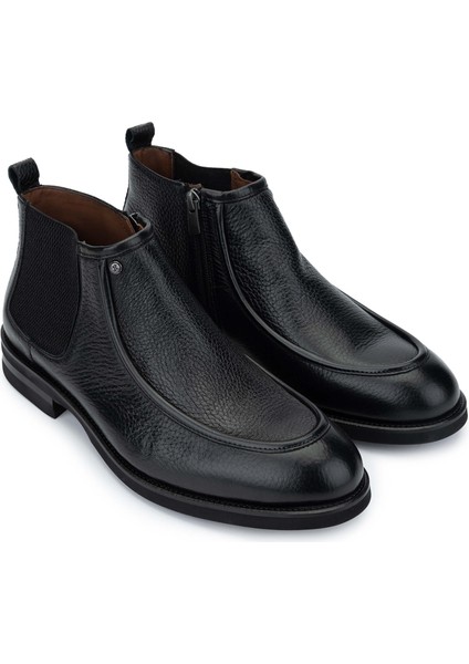 Erkek Hakiki Deri Siyah Bot Ayakkabı 477 64137 Erk Ayk SK24-25 Sıyah Gyk/bfl fiyatları