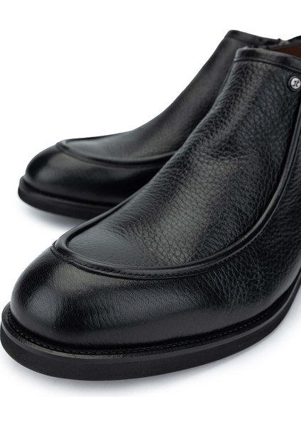Erkek Hakiki Deri Siyah Bot Ayakkabı 477 64137 Erk Ayk SK24-25 Sıyah Gyk/bfl modelleri