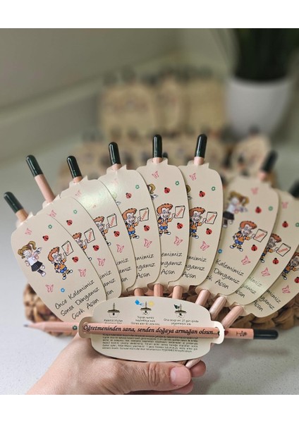 Karne Hediyesi Olarak Tohumlu Kurşun Kalem (5 adet) Yeni Başlangıçlara Doğal Bir Adım! fırsatları