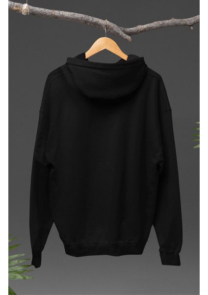 Unisex El Diablo Baskılı Kapüşonlu Sweatshirt, Oversize Araba Temalı Hoodie