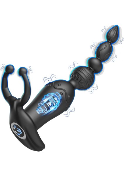 Pembe Tilki Telefon Kontrollü  Vibratör ve Penis Halkası Siyah