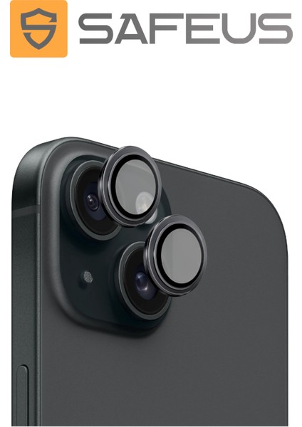 iPhone 15 Plus 9h Safir Temperli Kamera Lens Koruyucu