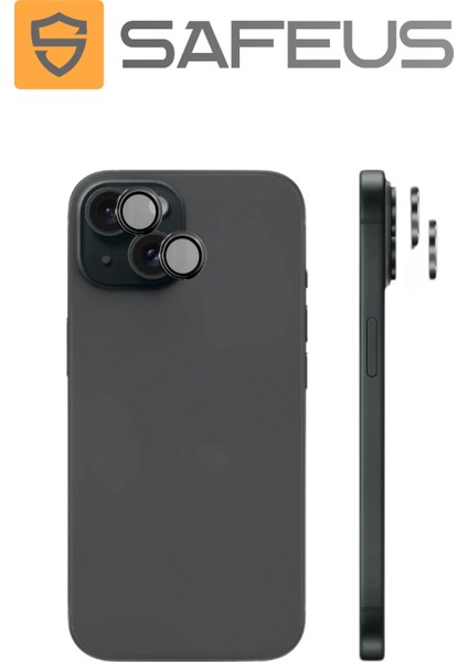 iPhone 15 Plus 9h Safir Temperli Kamera Lens Koruyucu
