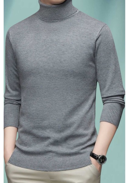 3'lü Erkek Tüylenmeyen Boğazlı Triko Kazak Balıkçı Triko Kazak indirimleri