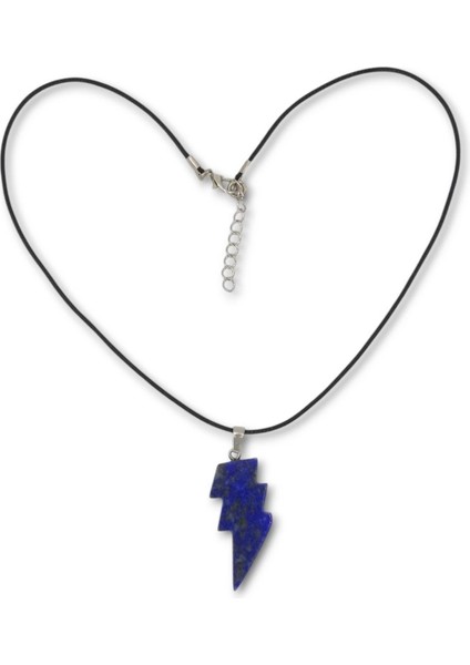 Doğal Lapis Lazuli Kolye Farklı Kesim 318-4