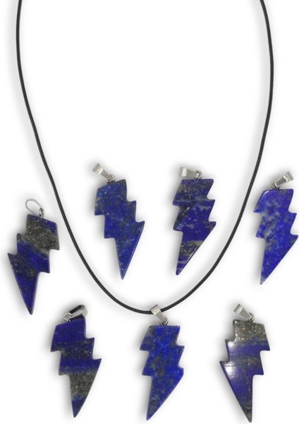 Doğal Lapis Lazuli Kolye Farklı Kesim 318-4
