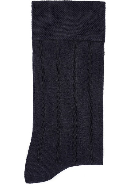 Erkek Lacivert Bambu Uzun Çorap 000A2C30136F