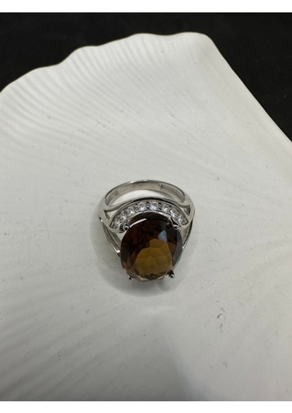 Ithal Kristal Kesim Gümüş Yüzük fiyatları