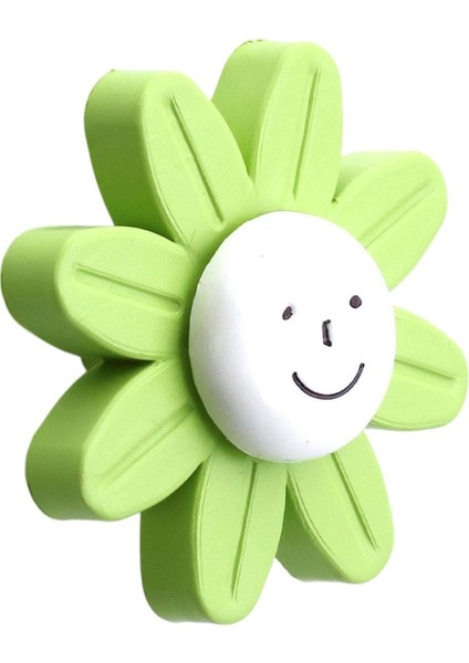 Mobilya Kulp Plastik Papatya Yeşil Renk Çoçuk Odası Kız Erkek Dolap Kapak Kulpu Çekmece Kulbu 1 Adet