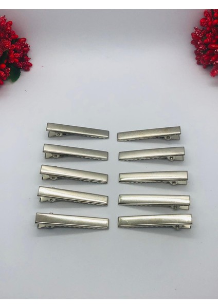 Metal Pens Toka 10 Adet-Timsah Toka 4,5 cm Hand Made Toka Yapımı