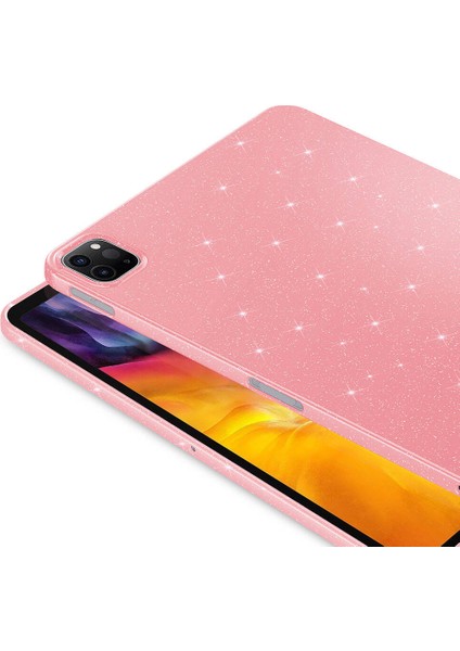 iPad Pro 11 2020 (2.nesil) Simli Parlak Görünümlü Tablet Koton Kılıf