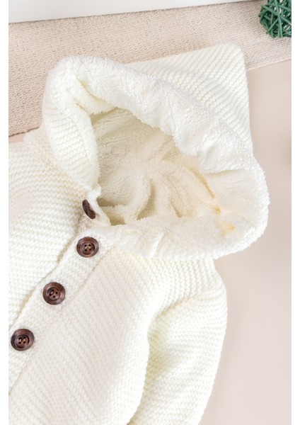 Triko Örme Welsoft Astarlı Kapüşonlu Kışlık Bebek Tulum fırsatları