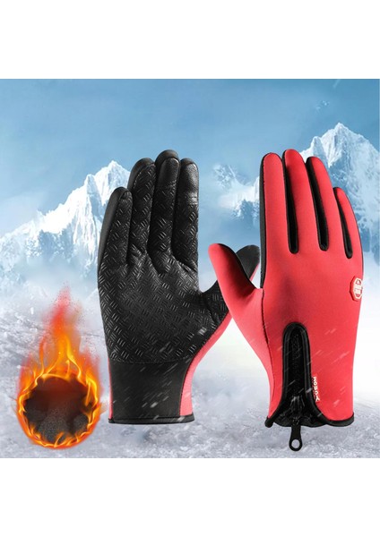 Açık Şu Sporları Motosiklet Kırmızı Için Kış Eldivenleri Kaymaz Eldivenler (Yurt Dışından) fırsatları