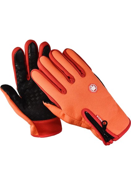 Kış Eldivenleri Dış Sporları Için Kaymaz Eldivenler Motosiklet Turuncu (Yurt Dışından) fiyatları