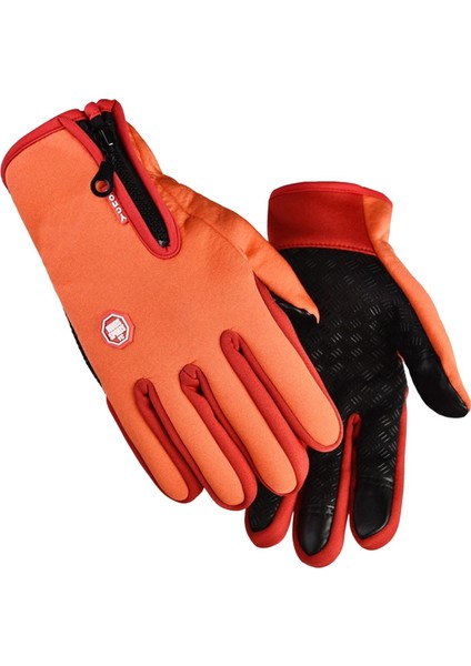 Kış Eldivenleri Dış Sporları Için Kaymaz Eldivenler Motosiklet Turuncu (Yurt Dışından) modelleri