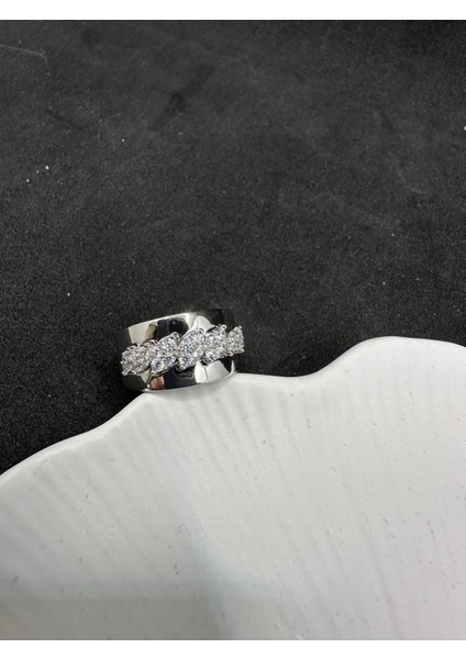 Ithal Kalın Taşlı Yüzük Gümüş fiyatları