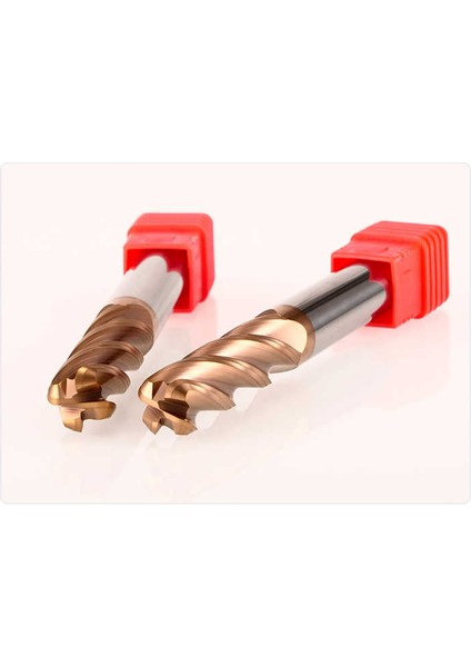 Katı Karbür Kaplı 4 Kanallı Uç HRC55 Shazam 10-10D-25C-75L-4F-HRC55 Freze Kesicisi 1 Adet D10*30*75L*4T