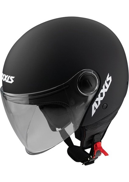 Square S Solid A1 Matt Black Yarım Motosiklet Kaskı - Xs fırsatları
