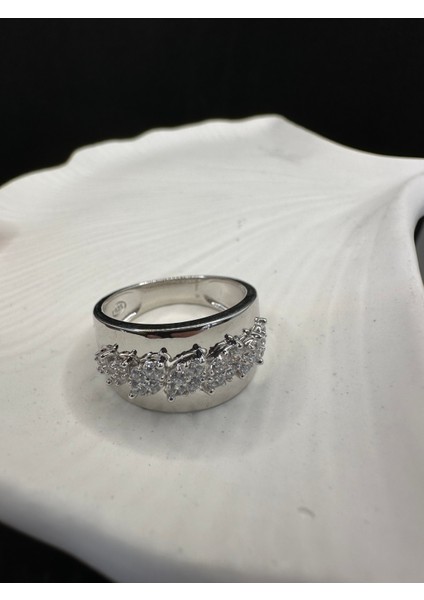 Ithal Kalın Taşlı Yüzük Gümüş modelleri