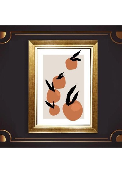 Altın Çerçeveli Paspartulu Tablo UP165