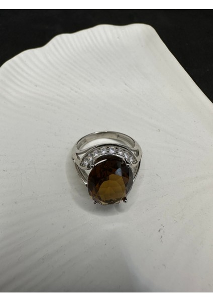 Ithal Kristal Kesim Gümüş Yüzük fırsatları