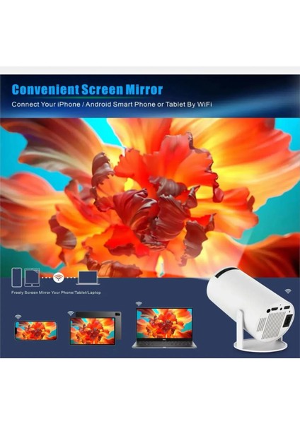 Projector + Game 2 In 1 Professional Chip 2.4 Ghz Wireless 2 Adet Gamepad Tvbox Oyunlu Model