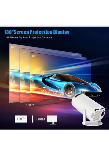 Projector + Game 2 In 1 Professional Chip 2.4 Ghz Wireless 2 Adet Gamepad Tvbox Oyunlu Model