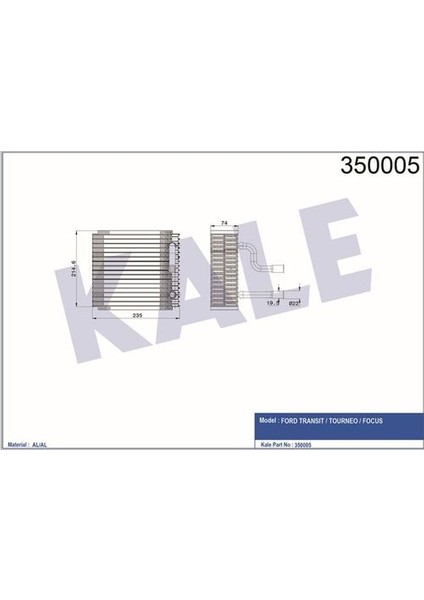 350005 Evaporator Klimalı Focus I 98-03 XS4H19850AB