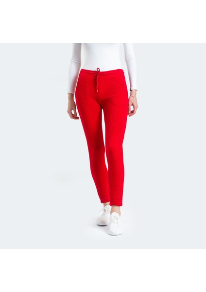 POLL I Kadın Slim Fit Tişört Kırmızı