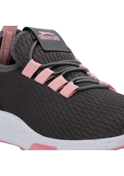 ABENA I Kız Çocuk Sneaker Koşu & Yürüyüş Ayakkabısı Koyu Gri / Pembe