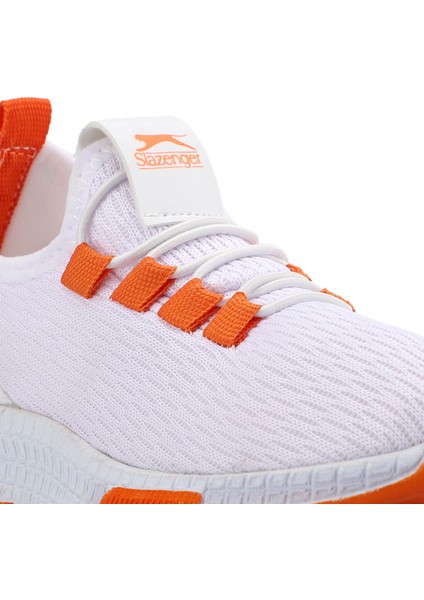 ABENA I Kız Çocuk Sneaker Koşu & Yürüyüş Ayakkabısı Beyaz / Turuncu fırsatları