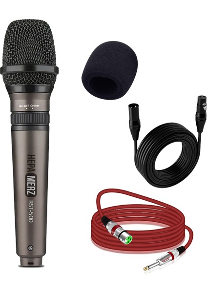 RST-500 Yüksek Kaliteli Dinamik Kablolu Mikrofon Seti