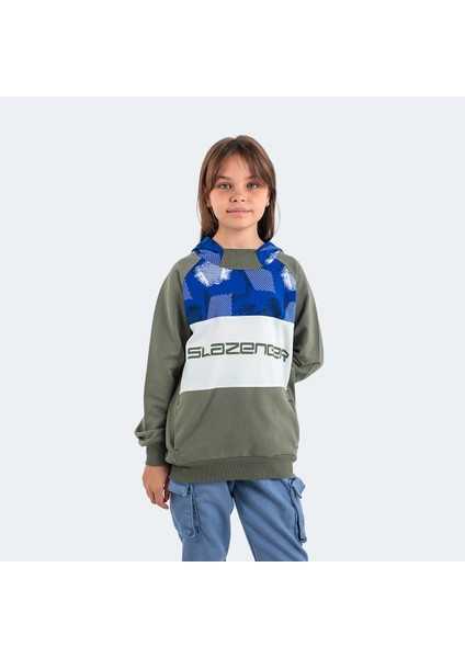 DRAGICA IN Unisex Çocuk Sweatshirt Haki fiyatları