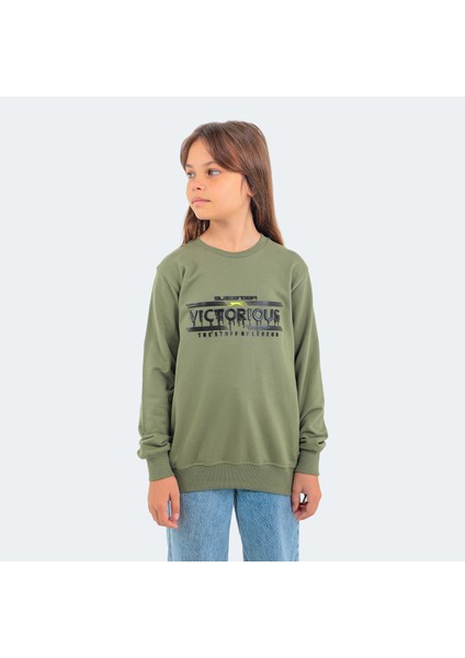 DUNA IN Unisex Çocuk Sweatshirt Haki