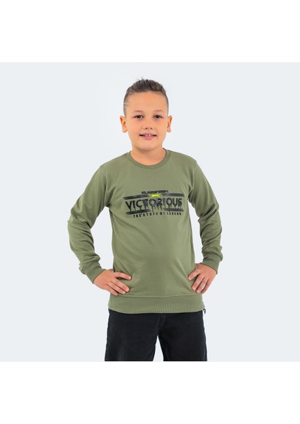 DUNA IN Unisex Çocuk Sweatshirt Haki indirimleri