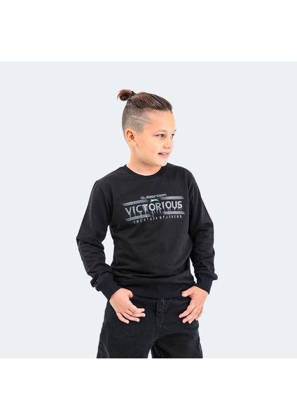 DUNA IN Unisex Çocuk Sweatshirt Siyah