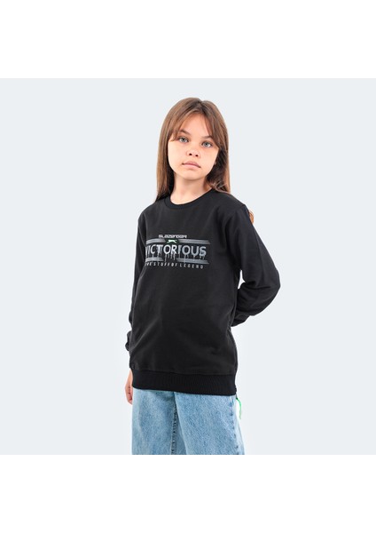DUNA IN Unisex Çocuk Sweatshirt Siyah