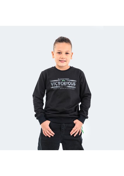 DUNA IN Unisex Çocuk Sweatshirt Siyah