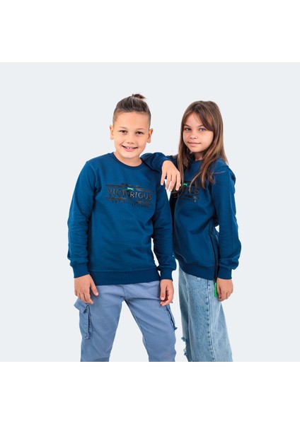 DUNA IN Unisex Çocuk Sweatshirt Lacivert