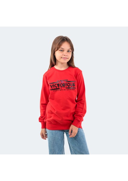 DUNA IN Unisex Çocuk Sweatshirt Kırmızı fiyatları