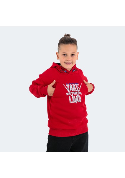 DO IN Unisex Çocuk Sweatshirt Kırmızı modelleri