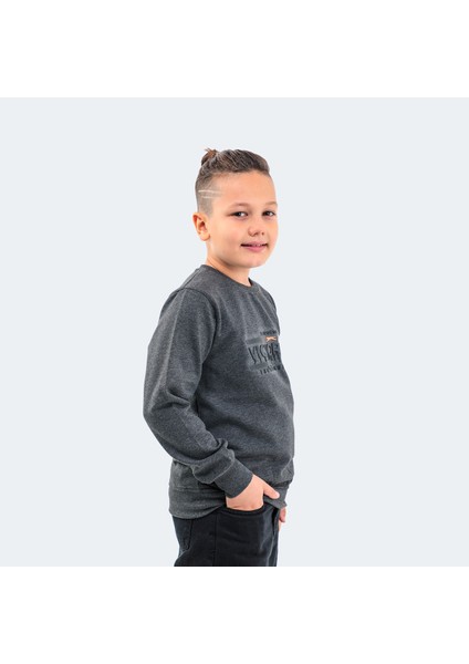 DUNA IN Unisex Çocuk Sweatshirt Koyu Gri