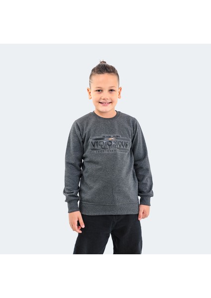 DUNA IN Unisex Çocuk Sweatshirt Koyu Gri
