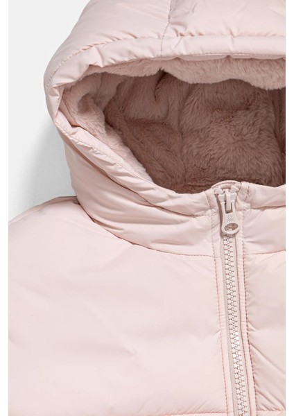 Regular Fit Kapüşonlu Kısa Kapitone Mont Kız Çocuk Mont 2SJ1CN05D